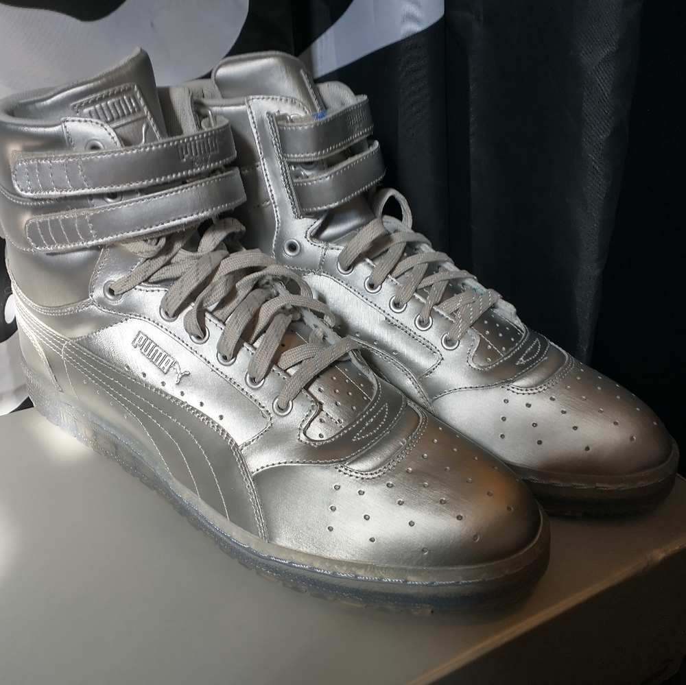 Puma Sky II Hi Platnum